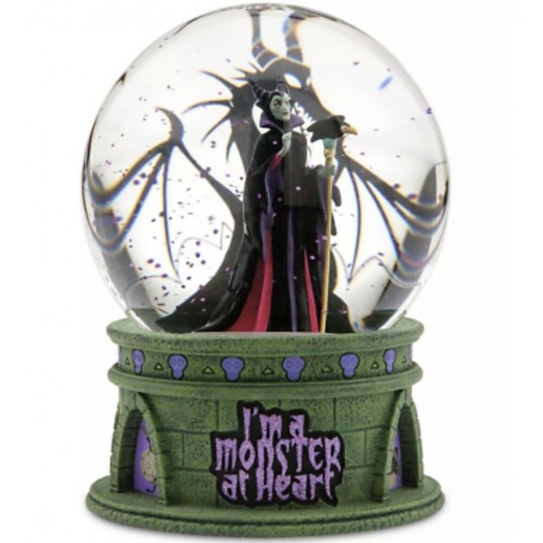 Disney Maleficent I’m A Monster At Heart Light Up Snow globe, Disneyland Paris
